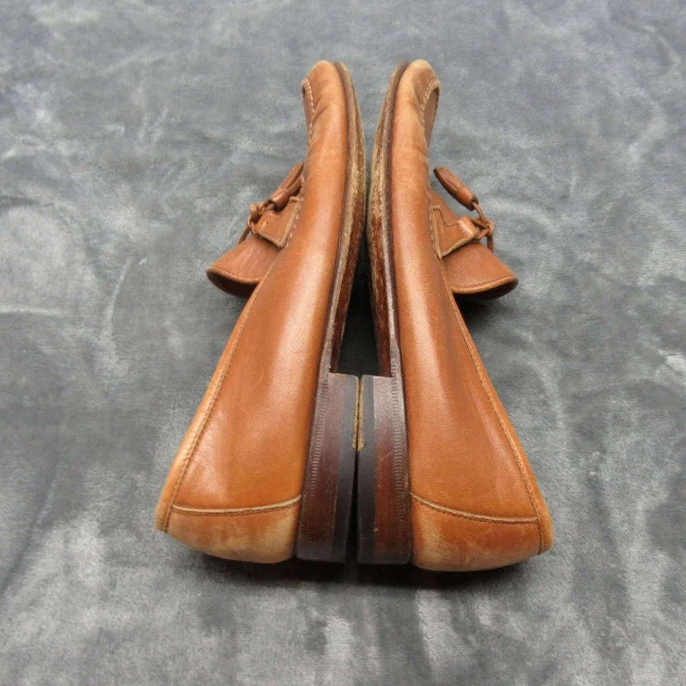 Allen Edmonds Urbino Loafers Men 8.5D Brown Leather Tassel Dress Italy Made Shoe